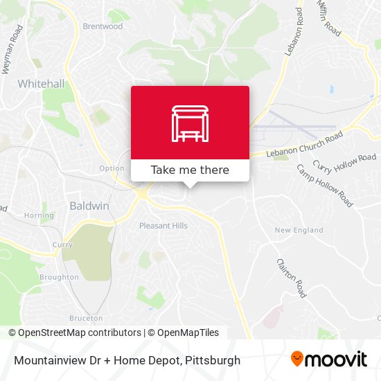 Mapa de Mountainview Dr + Home Depot