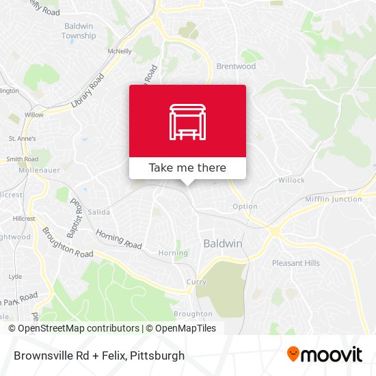 Mapa de Brownsville Rd + Felix