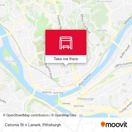 Mapa de Catoma St + Lanark