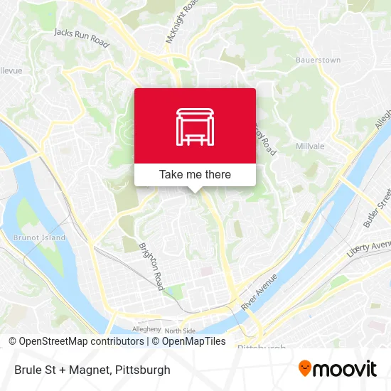 Brule St + Magnet map