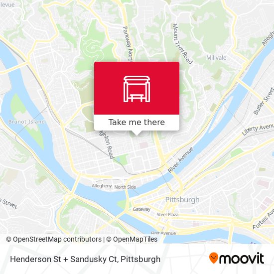 Mapa de Henderson St + Sandusky Ct