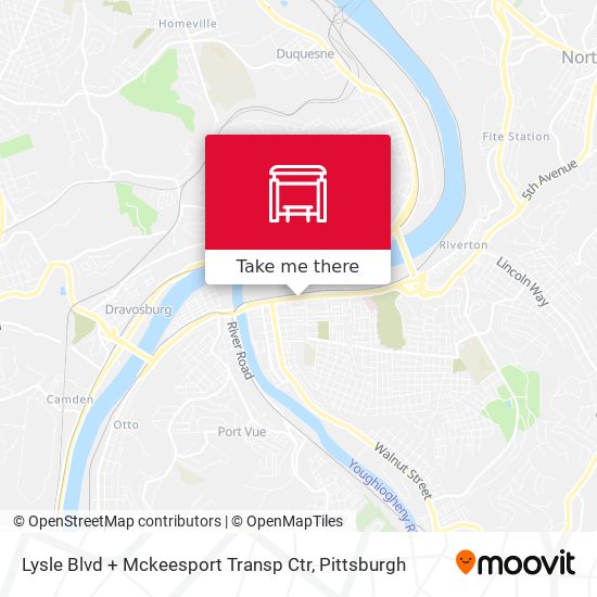 Lysle Blvd + Mckeesport Transp Ctr map