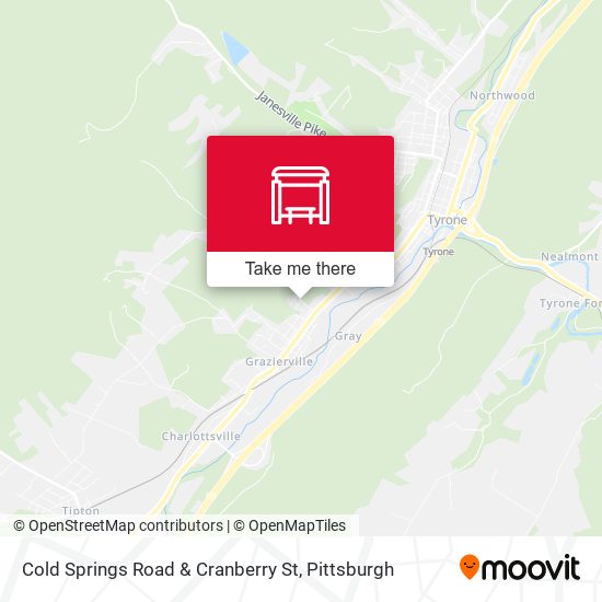 Mapa de Cold Springs Road & Cranberry St