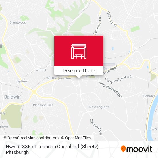 Mapa de Hwy Rt 885 at Lebanon Church Rd (Sheetz)