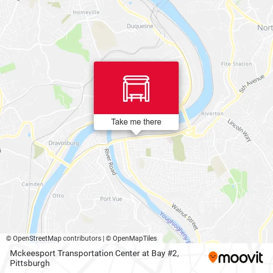 Mckeesport Transportation Center at Bay #2 map
