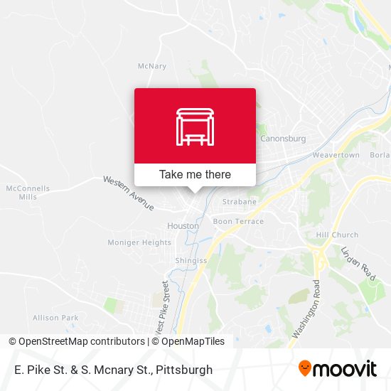 E. Pike St. & S. Mcnary St. map