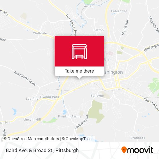 Baird Ave. & Broad St. map