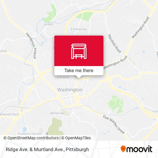 Ridge Ave. & Murtland Ave. map