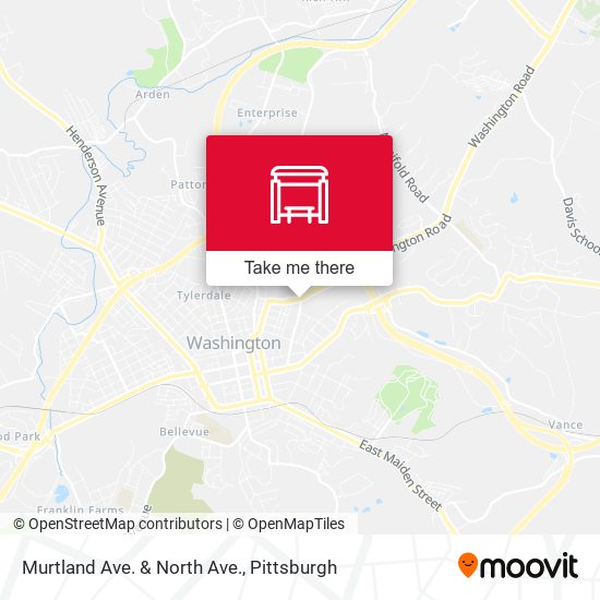 Murtland Ave. & North Ave. map