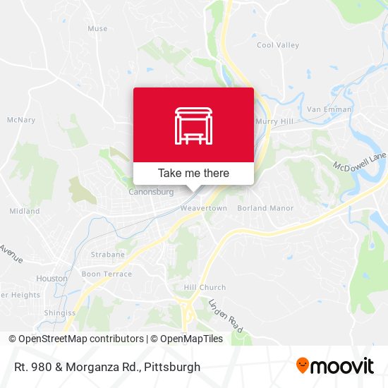 Mapa de Rt. 980 & Morganza Rd.