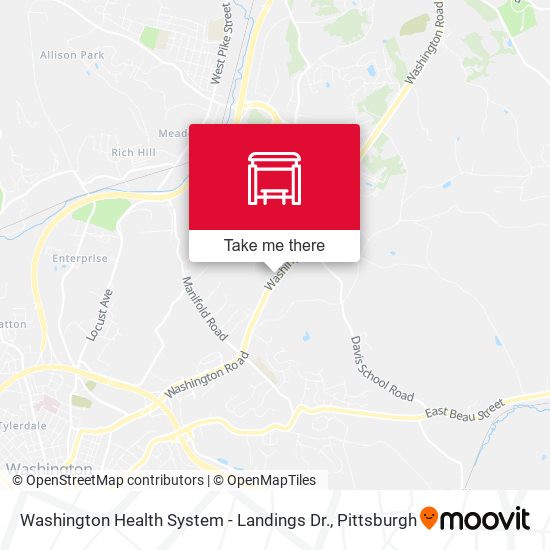 Mapa de Washington Health System - Landings Dr.