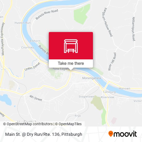 Main St. @ Dry Run/Rte. 136 map