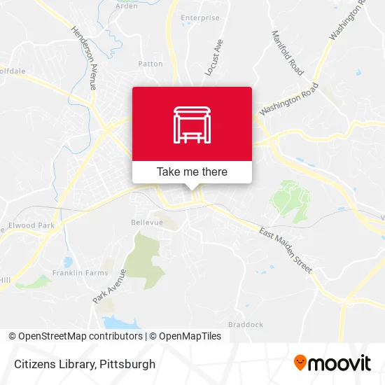 Citizens Library map