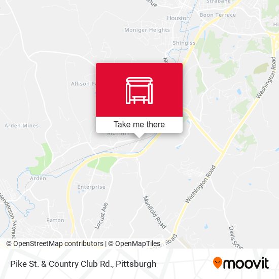 Pike St. & Country Club Rd. map