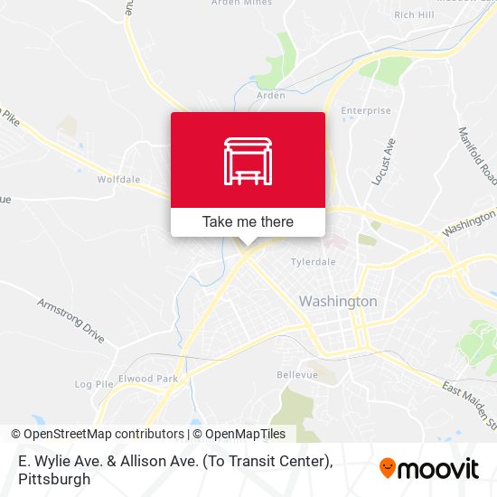 E. Wylie Ave. & Allison Ave. (To Transit Center) map