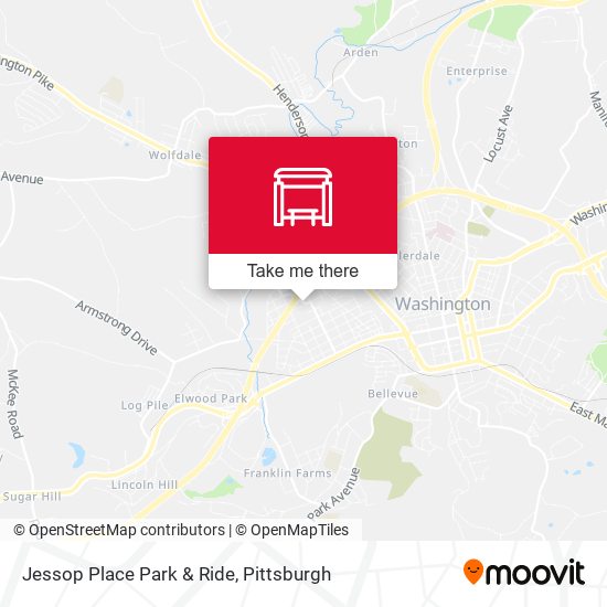 Jessop Place Park & Ride map