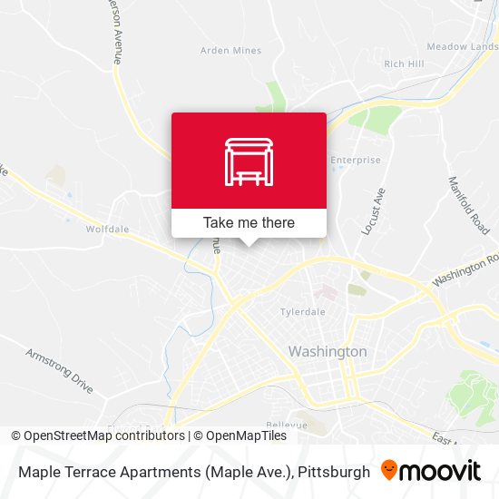 Mapa de Maple Terrace Apartments (Maple Ave.)