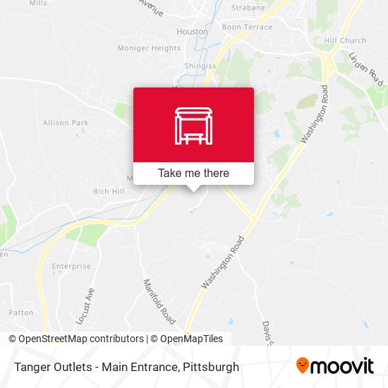 Tanger Outlets - Main Entrance map