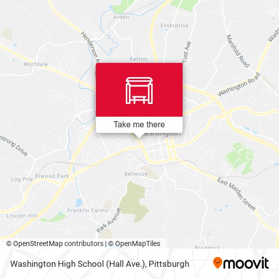 Washington High School (Hall Ave.) map
