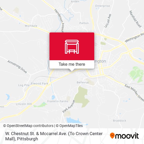 W. Chestnut St. & Mccarrel Ave. (To Crown Center Mall) map