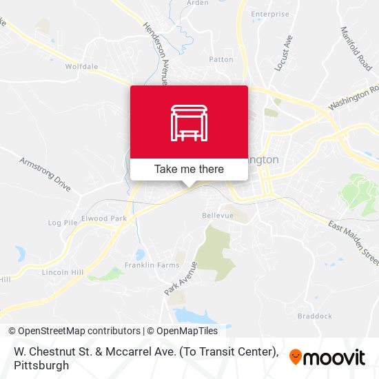 W. Chestnut St. & Mccarrel Ave. (To Transit Center) map