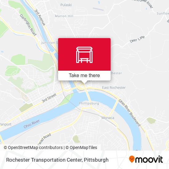Rochester Transportation Center map