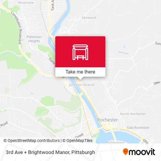 3rd Ave + Brightwood Manor map