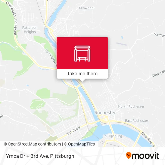 Mapa de Ymca Dr + 3rd Ave