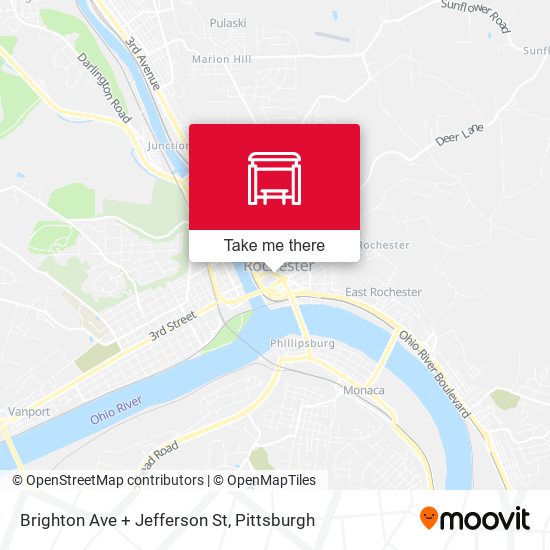 Mapa de Brighton Ave + Jefferson St
