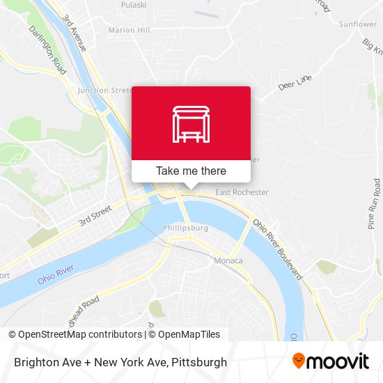 Mapa de Brighton Ave + New York Ave