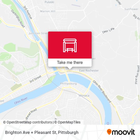 Mapa de Brighton Ave + Pleasant St