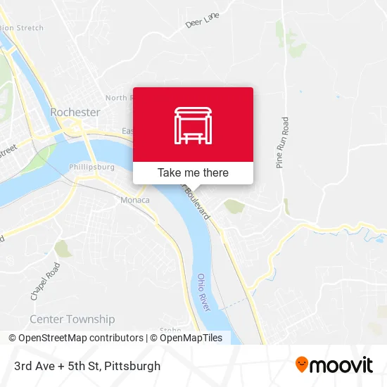 Mapa de 3rd Ave + 5th St