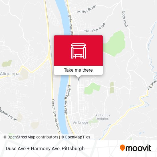 Duss Ave + Harmony Ave map