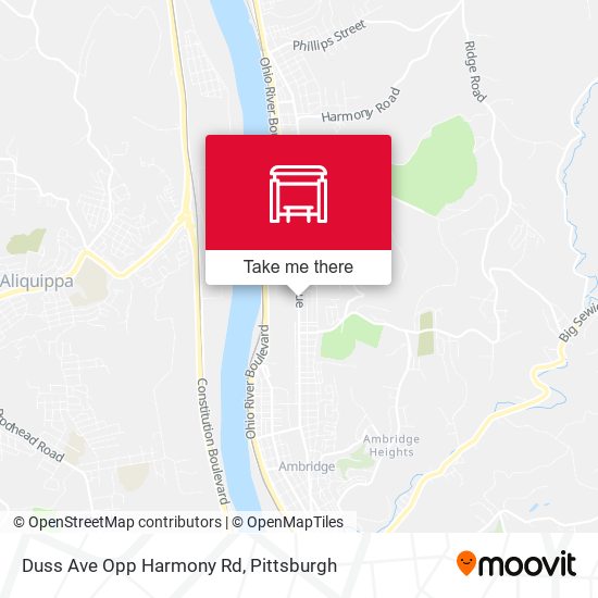 Duss Ave Opp Harmony Rd map
