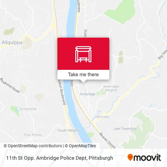 Mapa de 11th St Opp. Ambridge Police Dept