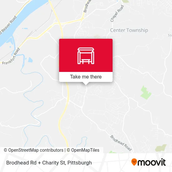 Brodhead Rd + Charity St map