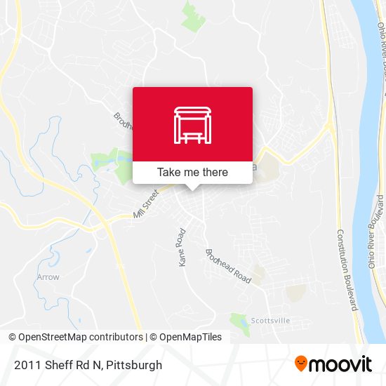 Mapa de 2011 Sheff Rd N