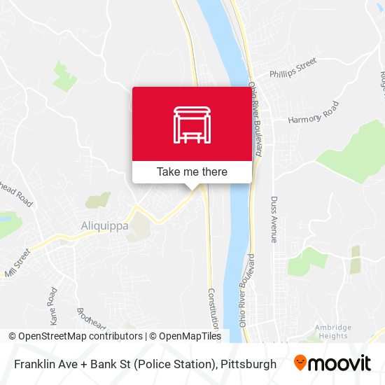 Franklin Ave + Bank St (Police Station) map