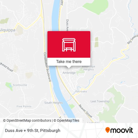 Mapa de Duss Ave + 9th St
