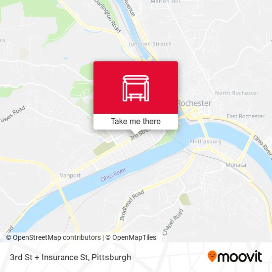 Mapa de 3rd St + Insurance St