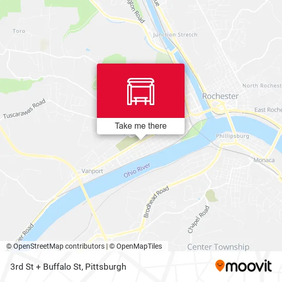Mapa de 3rd St + Buffalo St
