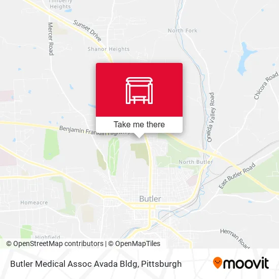 Mapa de Butler Medical Assoc Avada Bldg