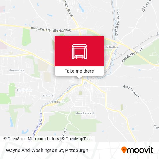 Wayne And Washington St map