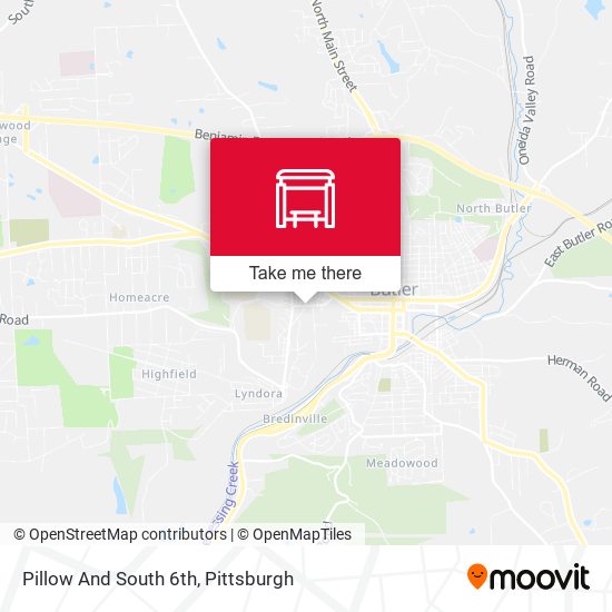 Mapa de Pillow And South 6th