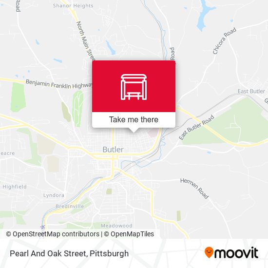 Pearl And Oak Street map