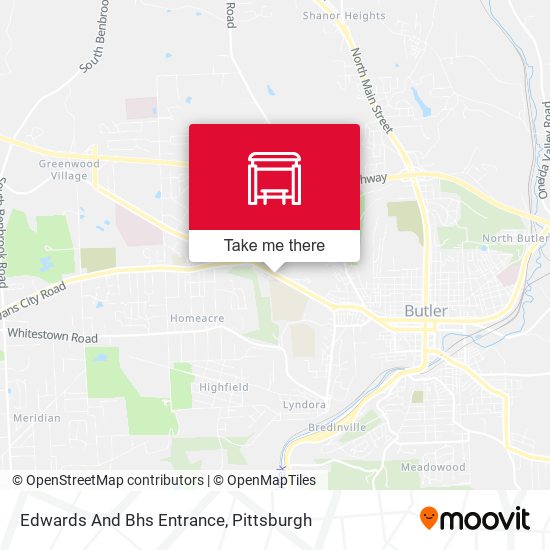 Edwards And Bhs Entrance map
