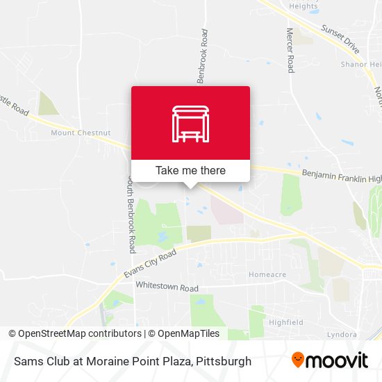 Sams Club at Moraine Point Plaza map