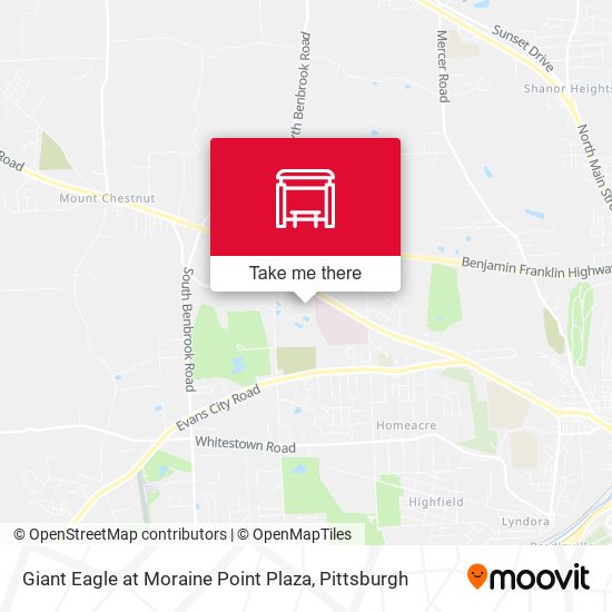 Giant Eagle at Moraine Point Plaza map