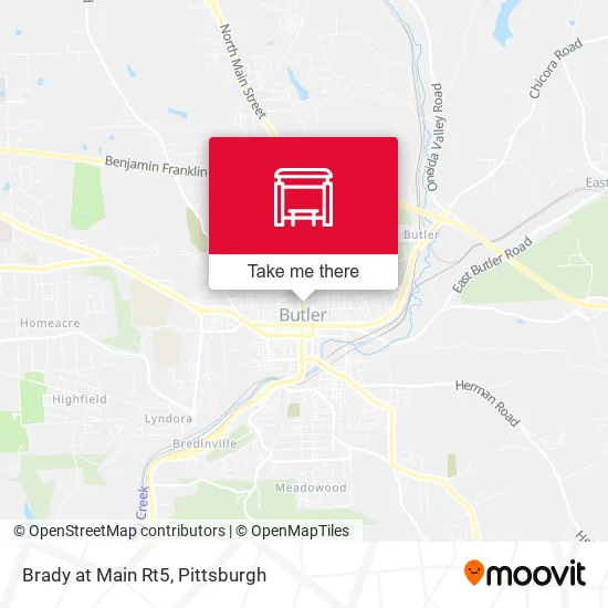 Mapa de Brady at Main Rt5