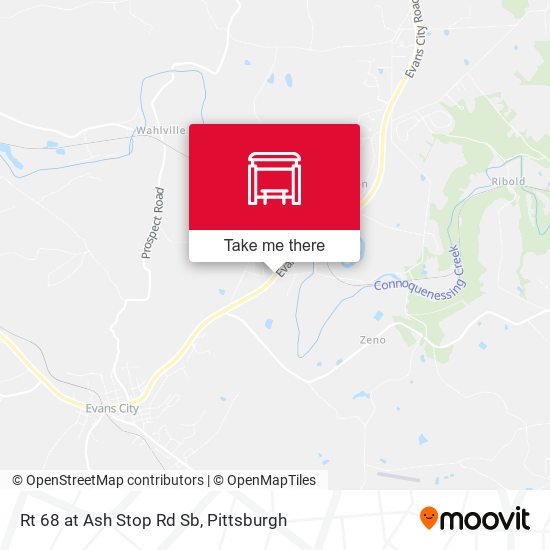 Rt 68 at Ash Stop Rd Sb map